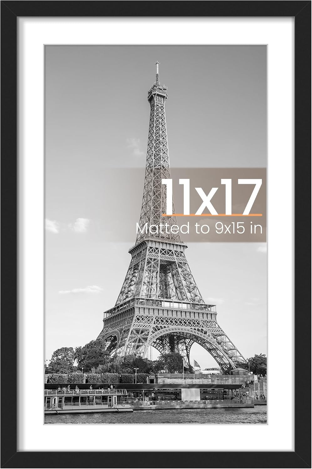 11x17 Picture Frame, Wall Decor Poster Frames, Black 1 Pack