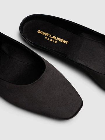 YSL Lido Satin Crepe Slip-Ons