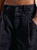 High-Waisted Denim Shorts