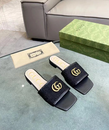 Gucci Slipper Big Double G Classics Rubber Slides