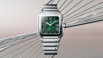 Santos De Cartier With A New Shiny Green Dial Watch