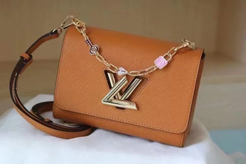 Louis Vuitton Twist MM Gold Miel Brown