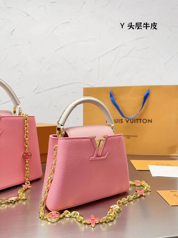 Louis Vuitton Pink Capucines Mini Bag
