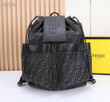 Fendi Strike Medium Black Backpack