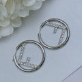 F EARRINGS DIAMOND