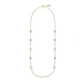 FF 6 MOTIF PEARL GOLD DIAMOND NECKLACE