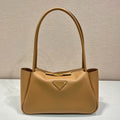 PRA 28 LARGE BEIGE CALFSKIN HANDBAG
