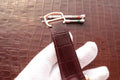 TANK MC ROSE GOLD 41 BROWN LEATHER STRAP