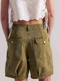 High-Waisted Denim Shorts