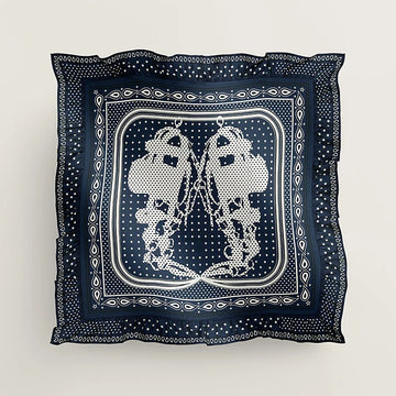 Hermes Brides De Gala Bandana Pois Scarf 70