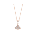DREAM NECKLACE PINK GOLD FULL DIAMOND