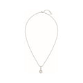 JOSEPHINE WHITE MOP SILVER DIAMOND NECKLACE
