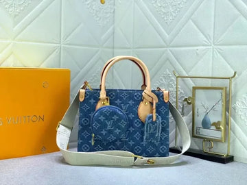 Louis Vuitton Nano Speedy Monogram Denim Bag