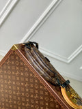 KEEPIT BUMBAG 29 IN BROWN DAMIER AZUR COATED MONOGRAM CANVAS