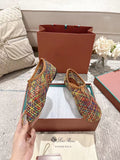 FLAT SHOES MULTICOLOR MESH FABRIC