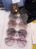 SPECIALIZED FIT ROUND-FRAME SUNGLASSES 8660 IN METAL