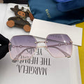 SQUARE FRAME SUNGLASSES 5661 IN METAL