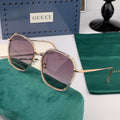 SQUARE FRAME SUNGLASSES G8384 IN METAL AND ACETATE