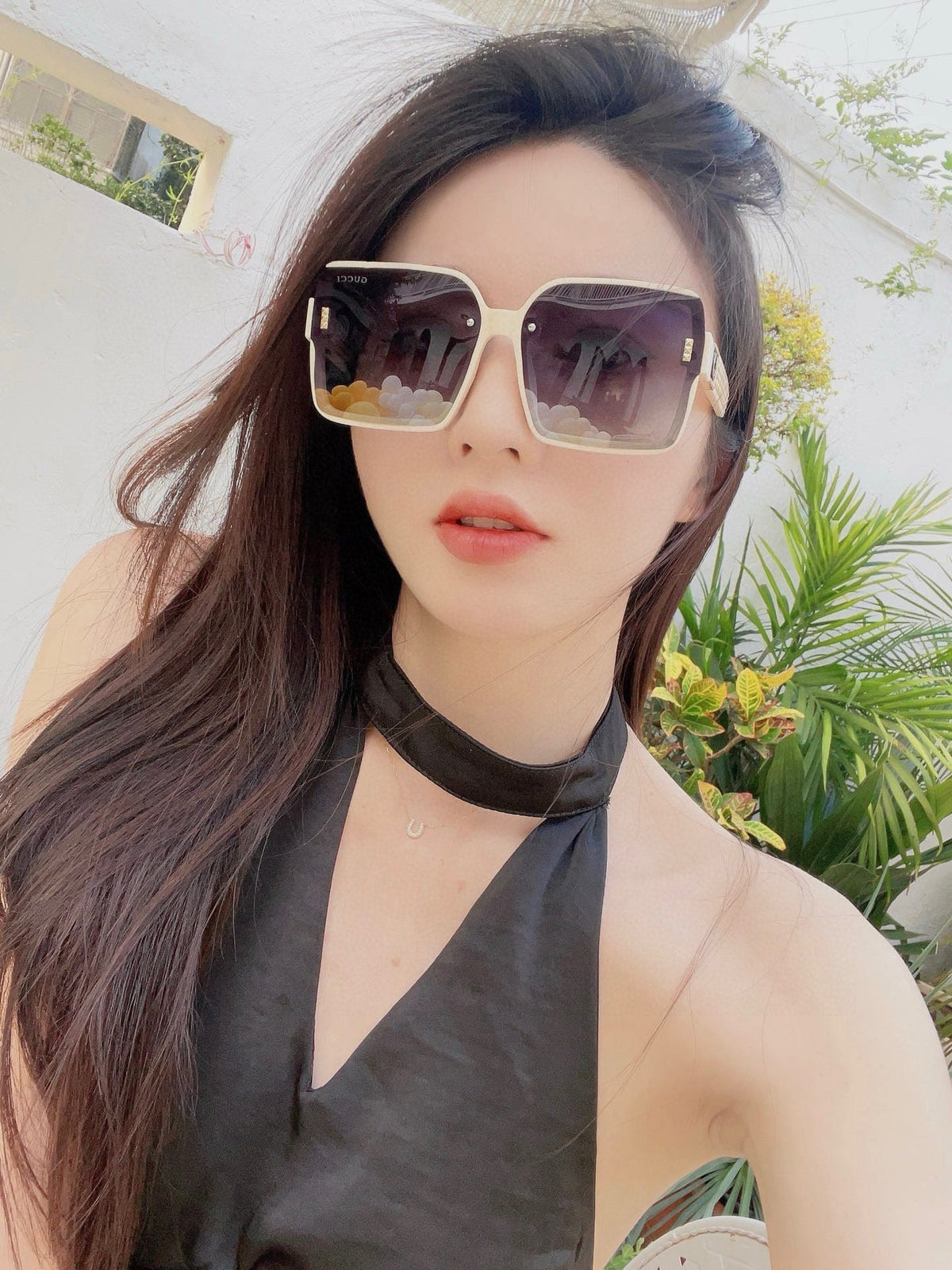 GEOMETRIC FRAME SUNGLASSES G2519 IN ACETATE