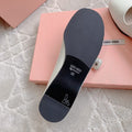 Floral White Ballet Shoes Sheepskin