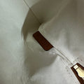 SMALL POUCH 25 IN BEIGE TRIOMPHE TEXTILE AND BROWN CALFSKIN