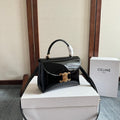 TEEN NINO BAG 20 IN BLACK GLOSSY CALFSKIN GOLD HARDWARE