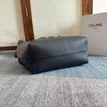 SMALL CABAS ANAÏS CUIR TRIOMPHE 28 IN BLACK GRAINED CALFSKIN