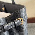 SMALL CABAS ANAÏS CUIR TRIOMPHE 28 IN BLACK GRAINED CALFSKIN