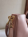 SMALL CAMILLE 16 SOFT BAG 24 IN DUSTY ROSE BEIGE CALFSKIN