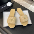 FLAT MULE IN TUSCAN BEIGE LAMBSKIN