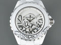 J12 Date 38mm Automatic White Ceramic Stainless Graffiti Limited