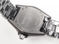 J12 Date Automatic Black Ceramic White Numerals Black Dial White Steel Hands