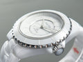 J12 Automatic White Ceramic White Numerals Black White Hands White Dial
