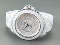 J12 Automatic White Ceramic White Numerals Black White Hands White Dial