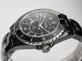 J12 Date Automatic Black Ceramic White Numerals Black Dial Black Steel Hands
