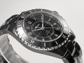 J12 Date Automatic Black Ceramic White Numerals Black Dial Black Steel Hands