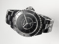 J12 Automatic Black Ceramic Black Numerals Black Dial White Steel Hands