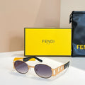 FIRST CRYSTAL OVAL FRAME SUNGLASSES 7067 IN METAL