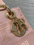 SMALL 24 LADY BAG IN PASTEL PINK CANVAS