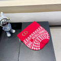 KNITTED BEANIE HAT IN RED CASHMERE WOOL 422478