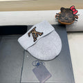KNITTED BEANIE HAT IN GRAY FLEECE AND WOOL 426206