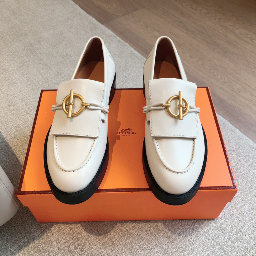 IMPACT LOAFER 25 WHITE CALFSKIN