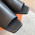 ICONIQUE 25 SANDAL BLACK CALFSKIN