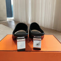 ICONIQUE 60 SANDAL BLACK CALFSKIN