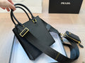 EMBOSSED LOGO MINI CROSSBODY BAG 19 IN BLACK SAFFIANO LEATHER