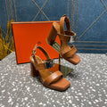 ILONA SANDAL 95 CARAMEL CALFSKIN
