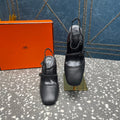 JACKIE 80 MM PUMP IN BLACK CALFSKIN
