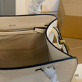 GALLERIA TOP HANDLE BAG 32 IN OFF WHITE SAFFIANO LEATHER