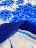 SQUARE SCARF 140 CM IN MAYA BLUE CASHMERE 398257
