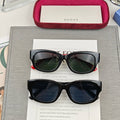EMBOSSED LOGO OVAL FRAME SUNGLASSES 69100 IN ACETATE